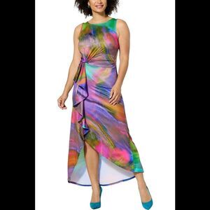 othrwis by Alana Kay Knit Cascade Twist Dress Paradise - Regular